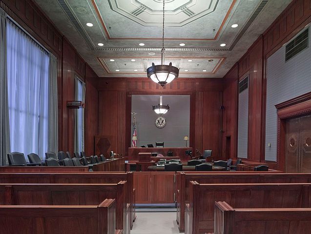 Photo of a courtroom depicting how Schlanger Law Group has experience suing credit reporting agencies to protect consumers